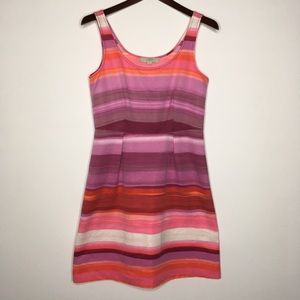 Loft Striped Multicolored Tank Dress Size 4